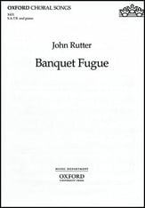 Banquet Fugue SATB choral sheet music cover